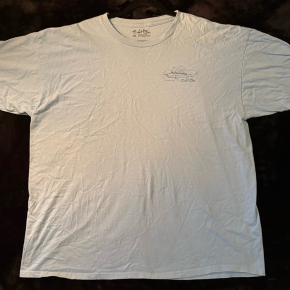 Men’s Salt Life The Line Up Faded Blue Graphic Crew Neck T-shirt Size XXL - Picture 1 of 8